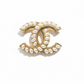 Hijab Pin - gold & pearl C’s - O'layah