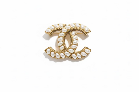 Hijab Pin - gold & pearl C’s - O'layah