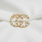 Hijab Pin - gold pearl G - O'layah