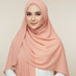 Chiffon Hijab - peachy - O'layah